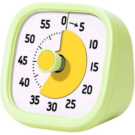 Timer Timer visivo Timer silenzioso da 60 minuti per la classe Timer da cucina Orologio con conto alla rovescia per lezioni, lavoro e riunioni (1/5)