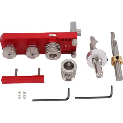 Bohrschablone für Aluminiumprofile, Stempelpositionierer für Profile der Serien 20, 30 und 40, Lochpositionierwerkzeug für Bohrvorrichtung mit M6- und M8-Fräsern. (1/5)