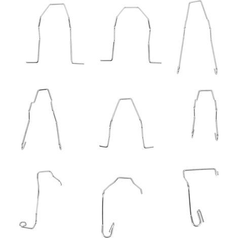 9pcs Bulbe de retenue Clips de ressort Universal Consert de faisceau plongé en acier inoxydable pour H1 H3 H4 H7 (1/5)