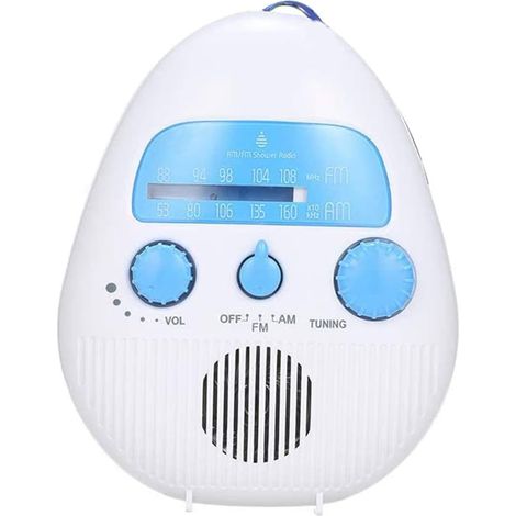 Radio de Douche Portable AM/FM Haut-Parleur Salle Bain Radios (1/5)