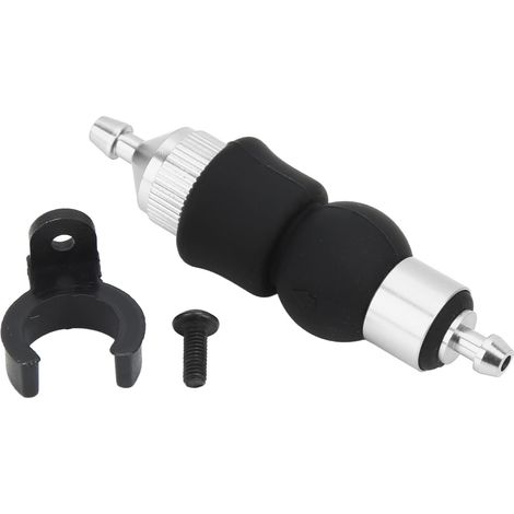 Lntyq Pompe à huile manuelle pour voiture RC, moteur de méthanol manuel pour véhicule universel pour voiture tout-terrain modèle 1/8 1/10 RC (argent) (1/5)