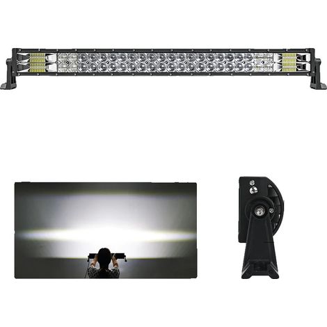 Barra de luces todoterreno, diseño de doble fila, alta potencia lumínica, inalámbrica de 32 W. (1/2)