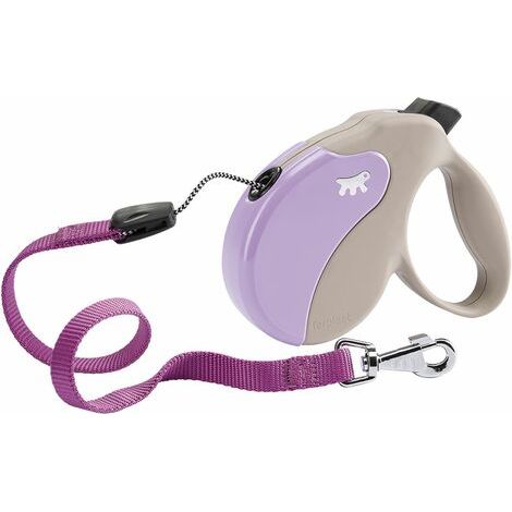 Ferplast AMIGO CORD Guinzaglio allungabile con cordino. 4 misure e vasta scelta di colori.. Variante L - Misure: 16 x 3.8 x h 15 cm - Lilla