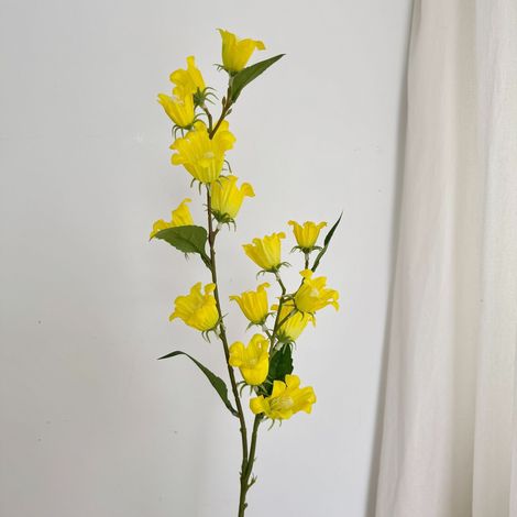Muguet artificiel à 2 tiges - tiges longues, jaune - décoration pour salon et table à manger-AquaForge (1/3)