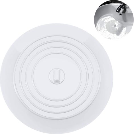 Bouchon de baignoire, bouchon de vidange, bouchon de baignoire en caoutchouc, couvercle de vidange pour évier de cuisine (1/4)