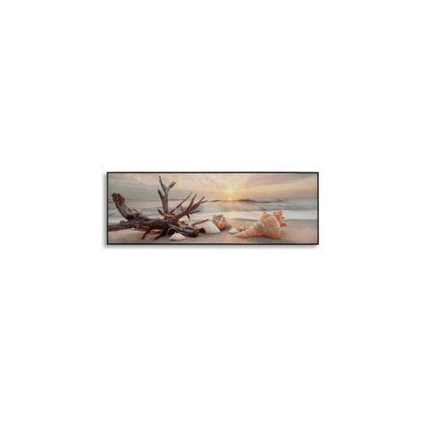 Impression sur toile laquée plage avec cadre -b- 152 x 4x52 (1/5)