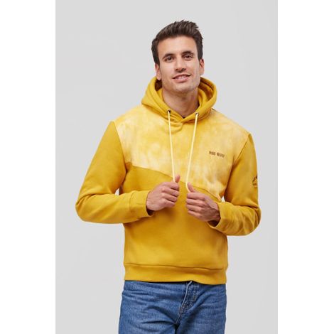 Sudadera TYER de hombre, con capucha y cordón interno para su ajuste. 12109103 M Amarillo (1/5)