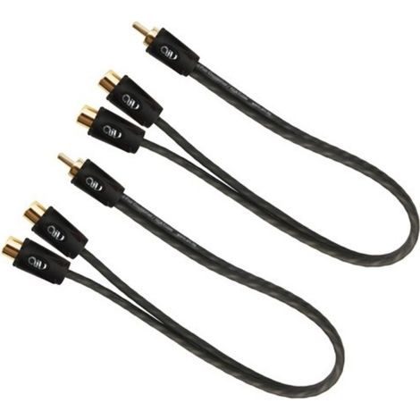 2x Y-Cinch Kabel Cosmic 0,3m Stecker auf 2 Buchse