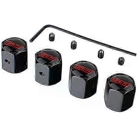 Bouchons de valve de pneu antivol pour roues extérieures de voiture, compatibles avec Subaru STI XV, Forester, Outback, Impreza, Legacy, WRX et BRZ. Accessoires Shry (1/4)