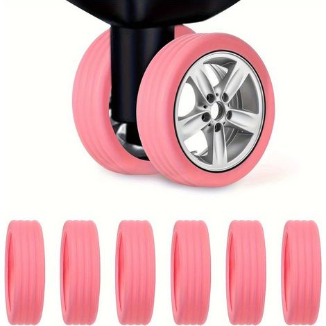 Housse de protection en silicone pour roulettes de valise, protection anti-bruit, anti-usure, amortisseur de chocs