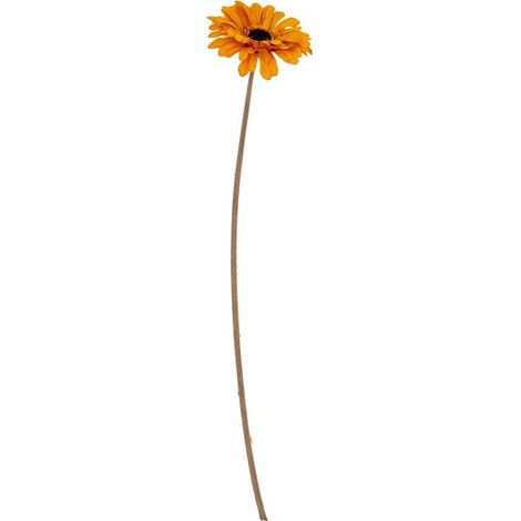 Orange Gerbera Stem Artificial Flower - Plastic - L11 x W11 x H53 cm - Orange