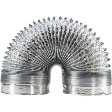 Tuyau ventilation en aluminium de 150 mm pour hotte aspirante, ventilateur tubulair(5 mètres de longueur) Femeo (1/2)