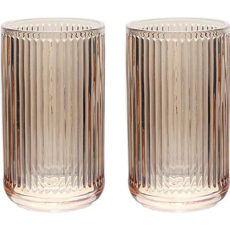Lot de 2 gobelets en verre, porte-brosse à dents, gobelets de salle de bain, 388,5 g (1/5)