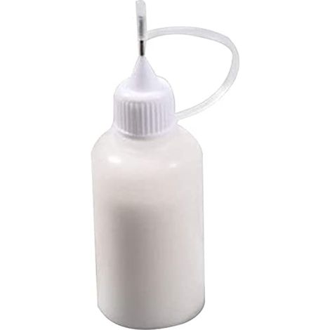 Flacon Vide 30 ml à Embout Aiguille, Bouchon Précision, Flacon à Colle DIY, Artisanat et Détourage,... (1/5)