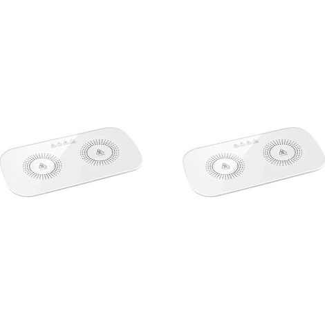 2X alimentaire électrique chauffant assiette chauffe Placemat assiette Placemat long Lasting chauffant assiettes blanc (1/5)