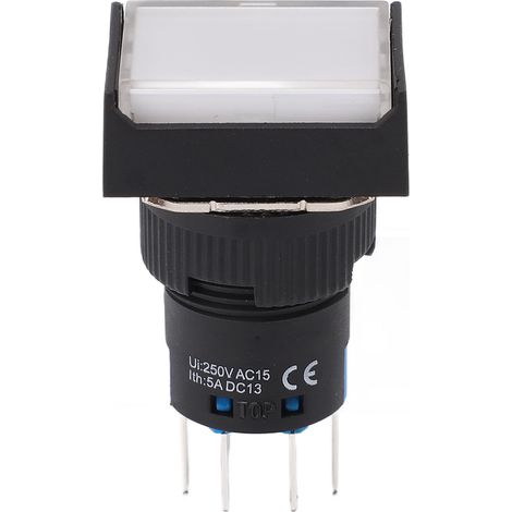 Kit de 25 interrupteurs à bouton-poussoir AC/DC 24 V 5 A avec voyant lumineux pour équipements et machines. (1/5)