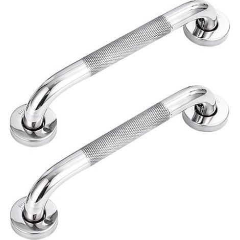 AIDUCHO 2-teiliger Haltegriff für Badewanne und Dusche, 30 cm, rutschfest, Wandmontage, Edelstahl, geeignet für Senioren, Menschen mit Behinderung, Kinder und Schwangere (1/5)