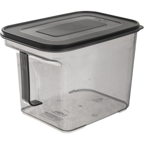 Contenitore per prodotti sfusi, grigio, organizer da cucina per alimenti, 2,75 L (1/5)