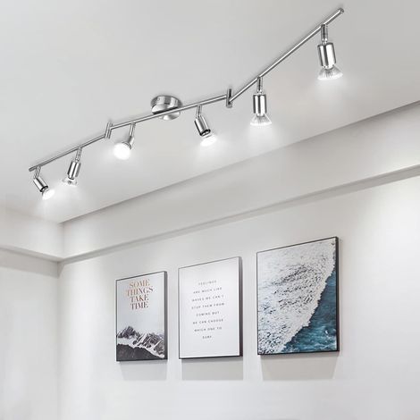 Adjustable Swivel Ceiling Spotlights, GU10 Socket, Matte Black Metal, for Kitchen, Living Room, Bedroom (1/5)