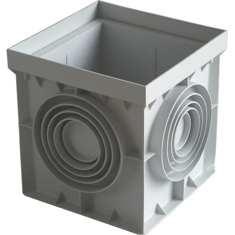 POZZETTO SINGOLO IN PLASTICA SENZA COPERCHIO  cm. 55x55
