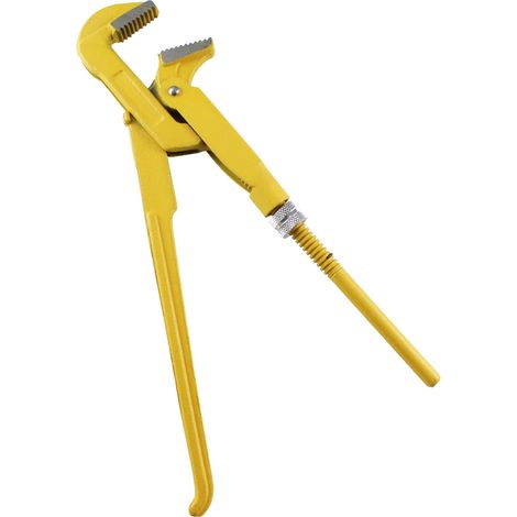 HOTECHE llave dullan 32 cm acero esmaltado , Llave de mordaza tipo sueco de 1 pulgadaLlave para fontaneros, ideal para todo tipo de tamaño de tuberíasUso para fontanería, h (1/3)