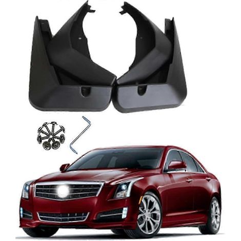 Ensemble de 4 bavettes de protection pour Cadillac ATS, avant et arrière, protection intégrale (1/5)