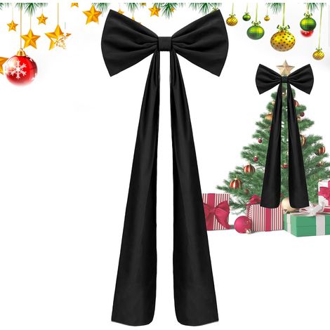 Nœuds pour Sapin De Noël Ornements Festifs en Velours Ornements De Pour La Fête Et Décorations De Noël Pour Fête Intérieur Extérieur Cheminée Porte Entrée Guirlande Jardin Porche (1/5)