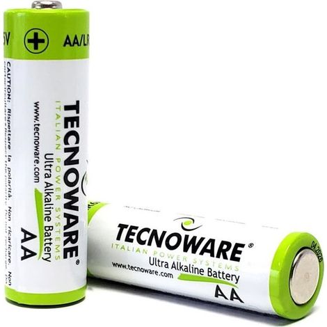 Tecnoware FBA17646 Ultra Alkalina Pile AA Alcaline 1,5V Confezione da 40 Pezzi Non Ricaricabili 1250 mAh