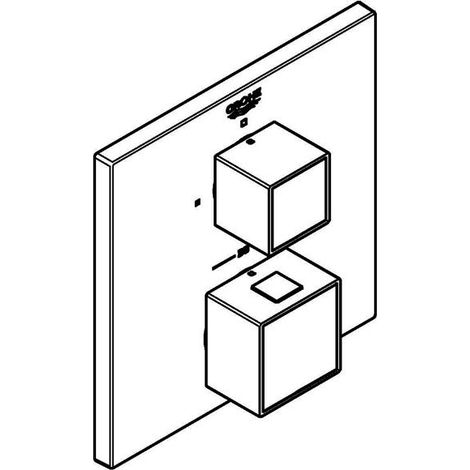 Grohe Grohtherm Cube Thermostat-Brausebatterie, für Rapido (1/5)