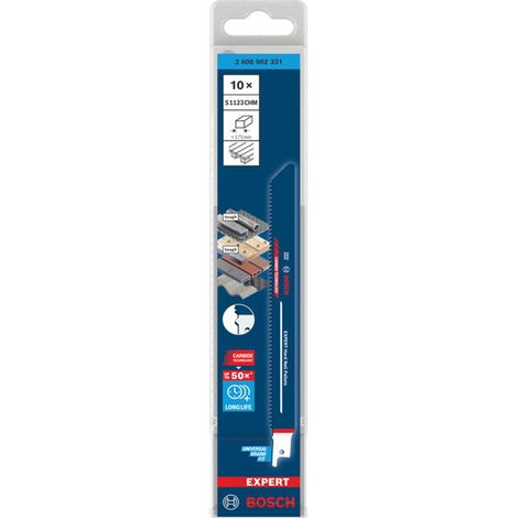 Bosch EXPERT Säbelsägeblatt Hard Nail Pallets S1123CHM, 10-tlg.