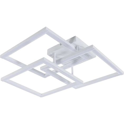 Plafonnier, Design Dimmable, Adapté à Plusieurs Applications, Carré-Blanc (1/2)
