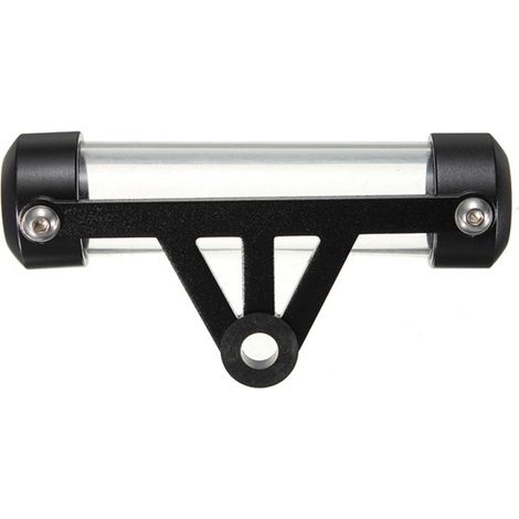 Support de Vignette,Cylindrique Moto en Alliage d'aluminium et Acrylique Générale Tube à Disque de Sécurité Étanche Titulaire Cadre pour la Plupart des Motos 11.5 x 2.6cm (Noir)-Fei Yu (1/5)