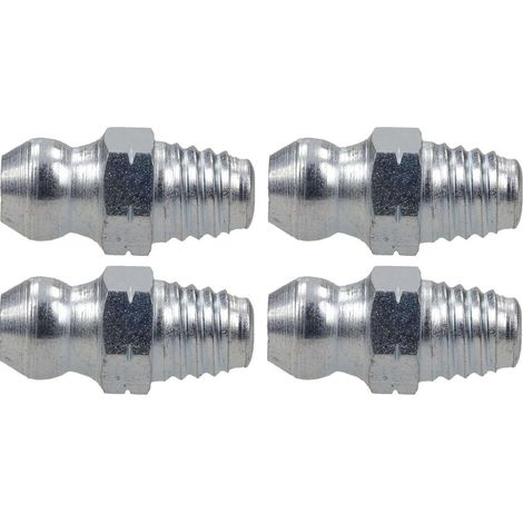 4x graisseur droit M6x1 angle 180 ° autotaraudé embout graissage pompe à graisse manuelle hydraulique tracteur engin agricole tractopelle