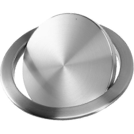 Poubelle de cuisine de comptoir avec couvercle à bascule à équilibre intégré, 205 mm en acier inoxydable (1/5)