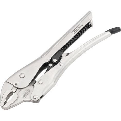 Draper 07102 Curved Jaw Auto Locking Pliers, 250mm (1/2)