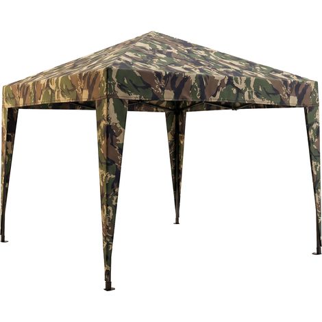 Gazebo A Fisarmonica 3x3 m da Giardino  Pieghevole in Acciaio Camouflage (1/5)