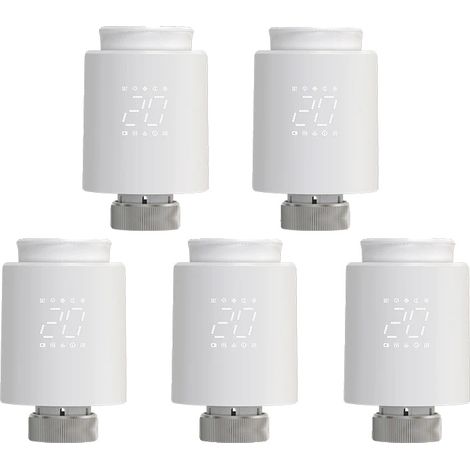 Thermostat, intelligente Steuerung, Sprachaktivierung, 5 Stück (1/2)