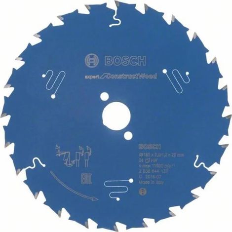 Bosch Expert hoja para sierra circular 165 mm plateada