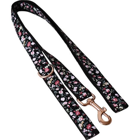 Collier Pour Chien - Coton Doux - Motif Fleur - Réglable - Pour Chiots et Chiennes - Lot de 2 avec Décoration Florale Détachable (1/5)