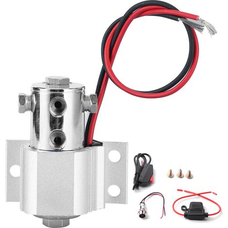 Front Brake Line Lock Kit Tyre Locker OS00275SRX01E006 Heavy Duty Type Fit for Ford Mustang 1/8‑27 NPTSilver (1/5)
