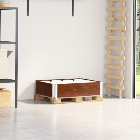Teenpull – Paletten-Aufsatzrahmen Braun 80x60 cm Massivholz Kiefer (1/5)