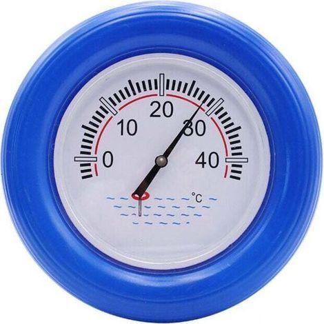 Thermomètre flottant pour piscine, bleu, pour mesurer la température de l'eau des piscines, spas, jacuzzis et aquariums-AquaForge (1/2)