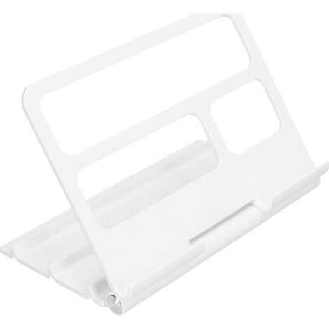 Support Tablet Portable Réglable Multi-Angles pour iPad Huawei - Blanc