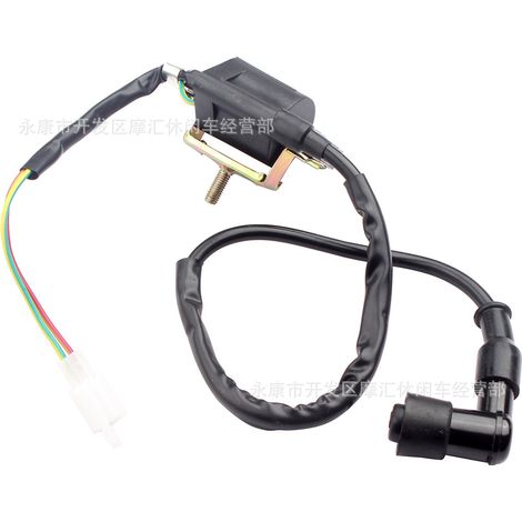 Bobine d'allumage CDI haute tension avec support pour moto tout-terrain, quad, karting de plage, 50-120 cm³. (1/4)