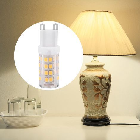 G9 2835 220V Dimmbare LED-Lampe, Energiesparlampe, Keramik-Maiskolben, 5W, 51 LEDs, Warmweiß (1/5)