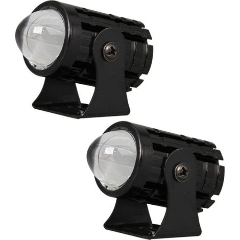 1 set. Color: Black. Material: Aluminum. 8-80V LED headlight for motorcycles and electric vehicles. (1/5)