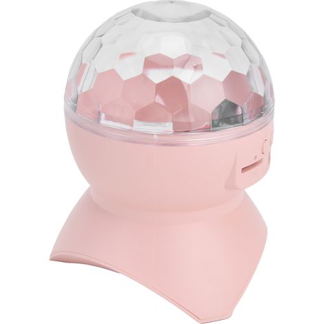 USB-Sternenprojektor mit Bluetooth-Speicherkarte, Musikfunktion, Nachtlampe für Zuhause, Hochzeiten und Partys, Rosa, Transparent (1/5)