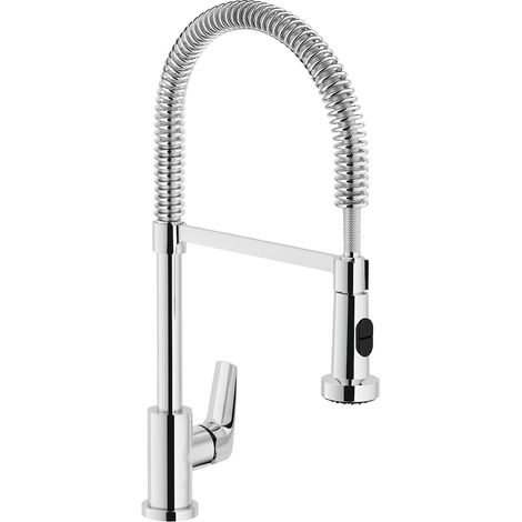 SCELTO DA DESIVERO Miscelatore Five per lavello a bocca alta e girevole con doccetta in ottone codice prod: DSV16472 (1/2)