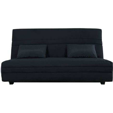 Banquette CC WASSY 130 x 190, uni noir (1/5)