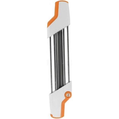 Affûteuse de chaîne de tronçonneuse 2 en 1 en métal Facile à Utiliser 3/8" P 4,0 mm Remplacement pour chaîne Blanc (1/5)